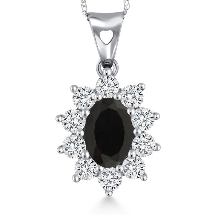 Onyx - December_Pendant in 10K White Gold