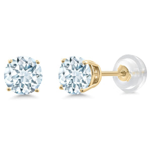Amethyst - February_Earrings in 14K Yellow Gold