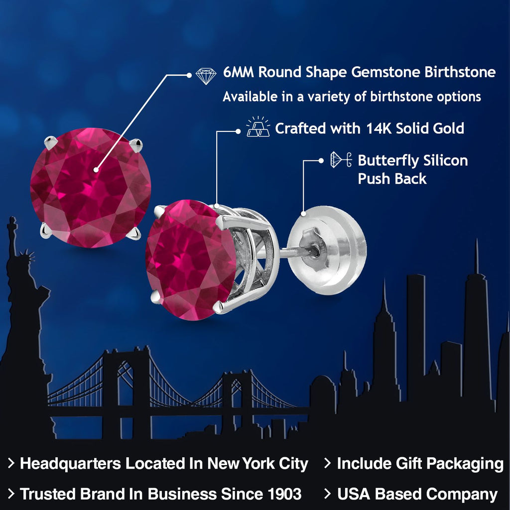 Earrings in 14K White Gold
