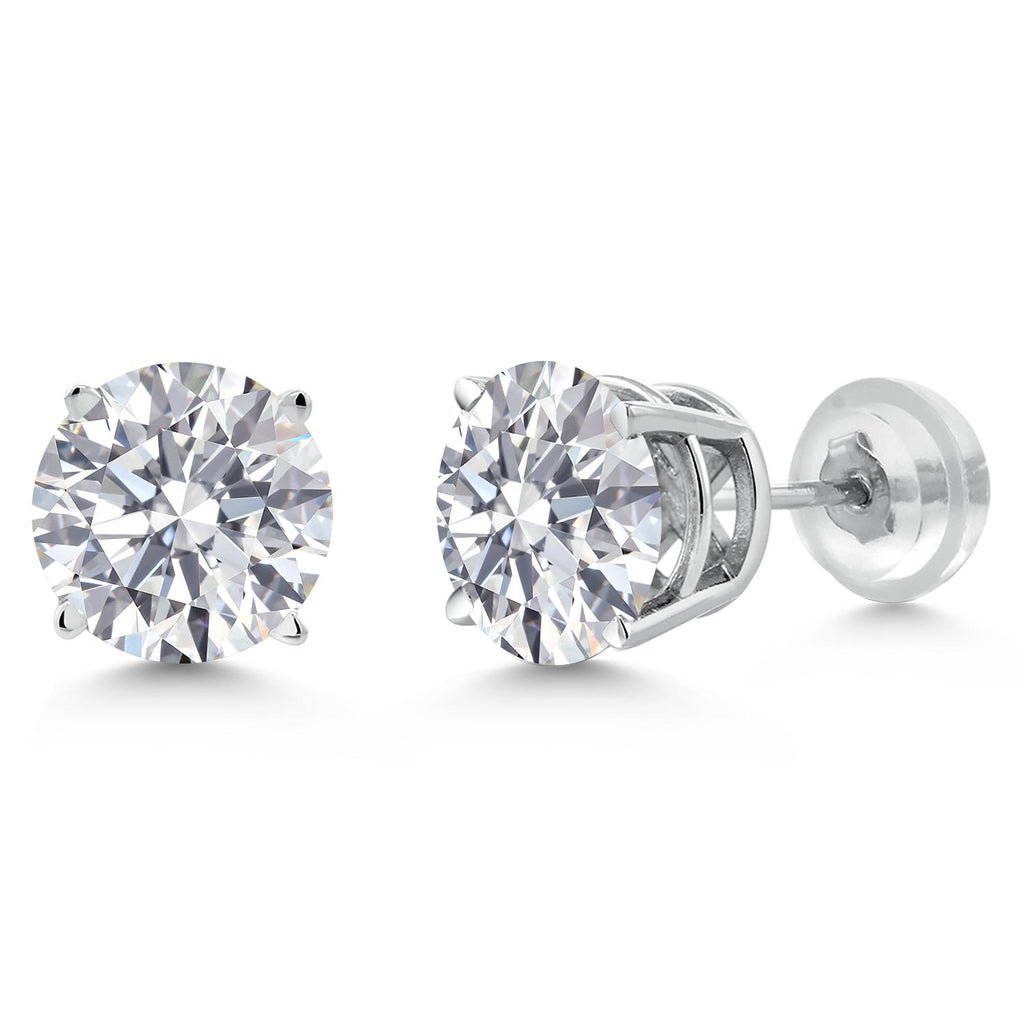 2.00 Carat_White Gold_Earrings in 14K White Gold