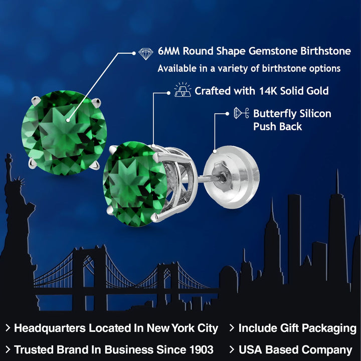 Earrings in 14K White Gold