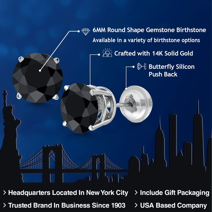 Earrings in 14K White Gold