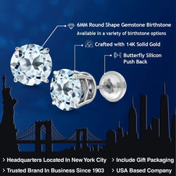 Earrings in 14K White Gold