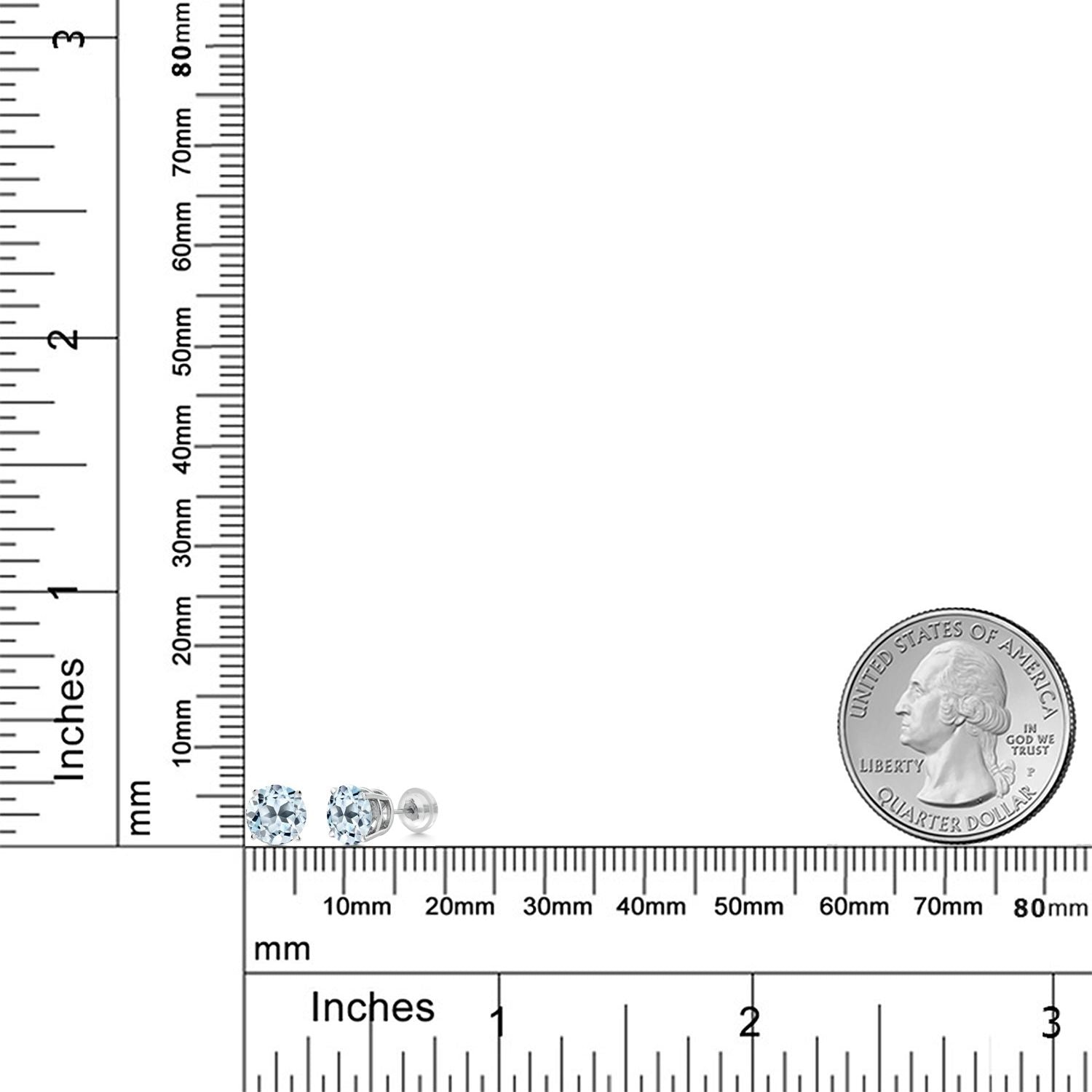 Earrings in 14K White Gold