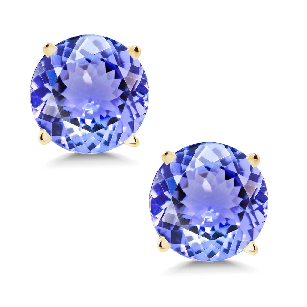 Tanzanite - December_Earrings in 14K Yellow Gold