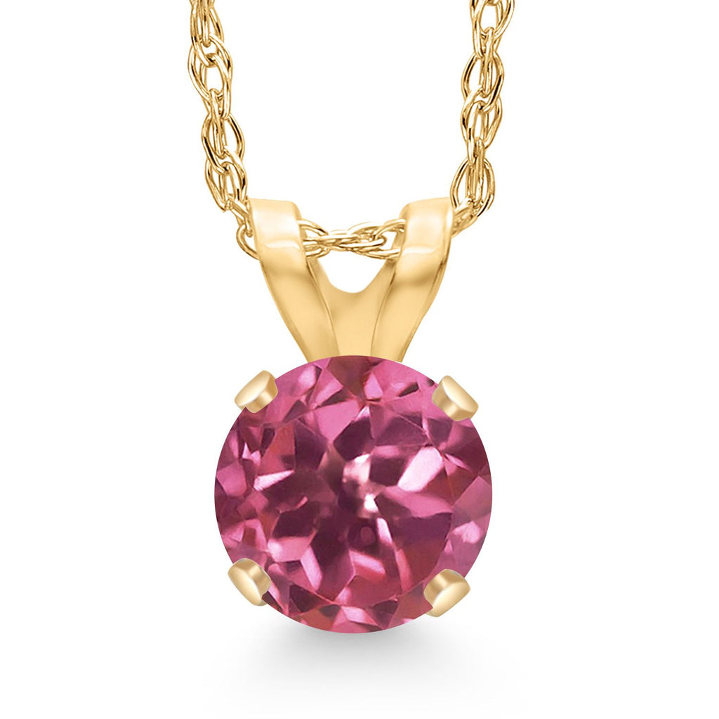 Tourmaline - October_Pendant in 14K Yellow Gold