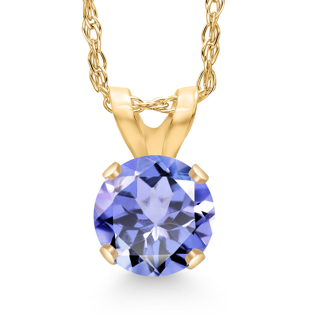 Tanzanite - December_Pendant in 14K Yellow Gold