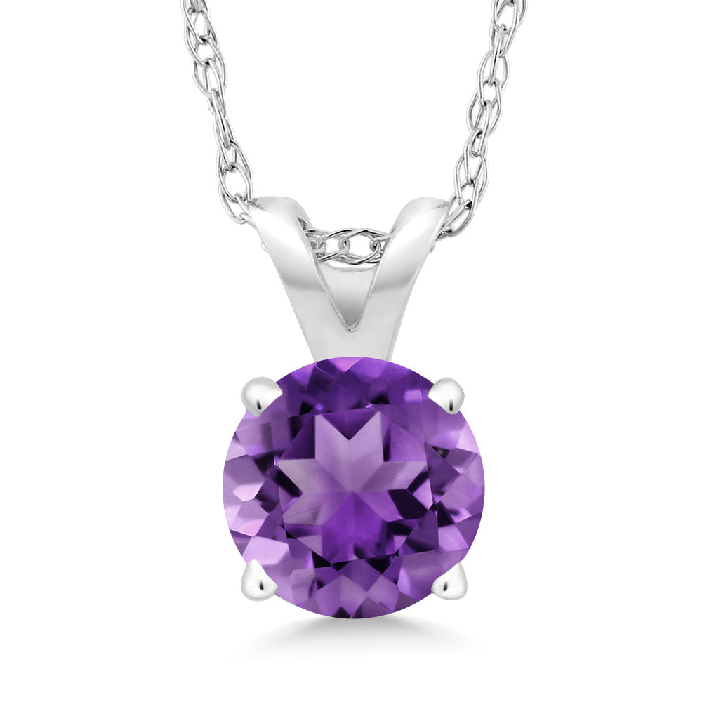 Amethyst - February_14K White Gold