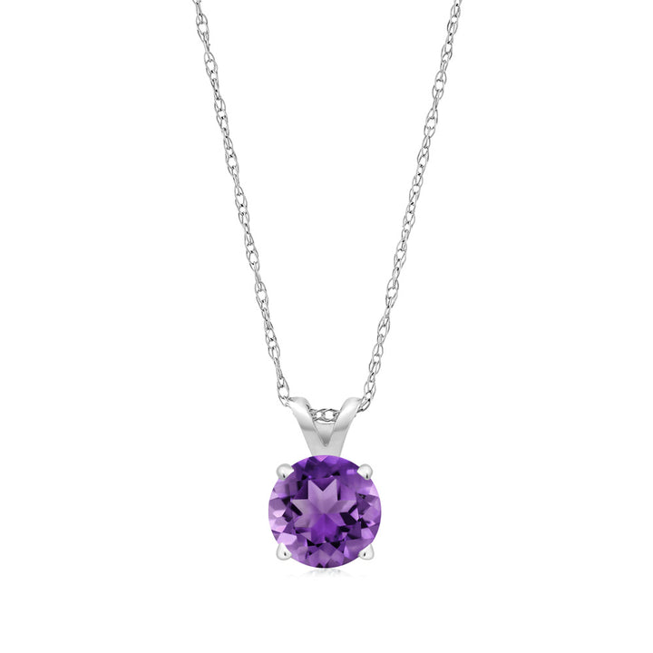 Amethyst - February_14K White Gold