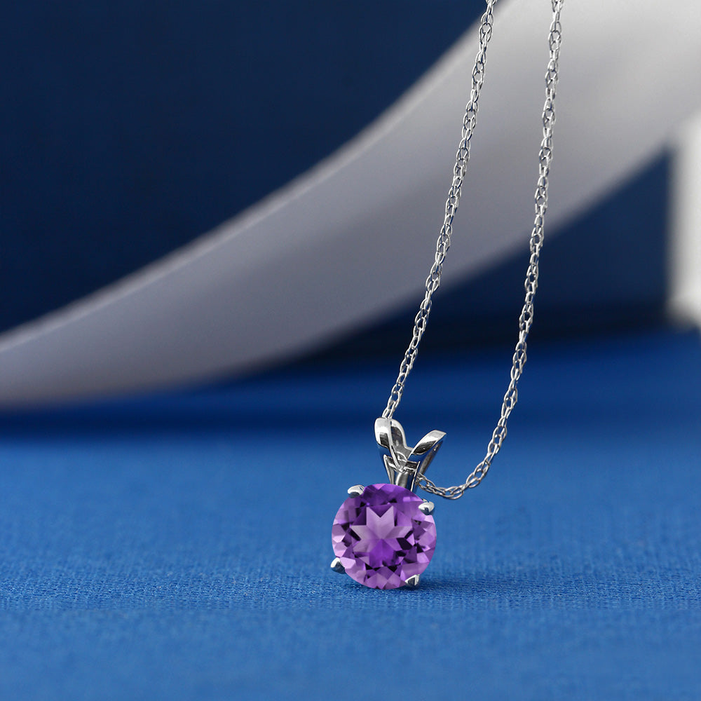 Amethyst - February_14K White Gold