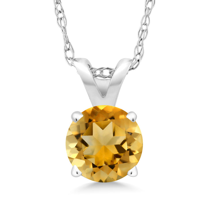 Citrine - November_14K White Gold