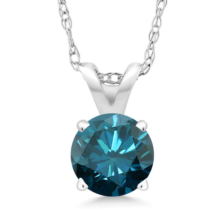 Blue Diamond - April_14K White Gold