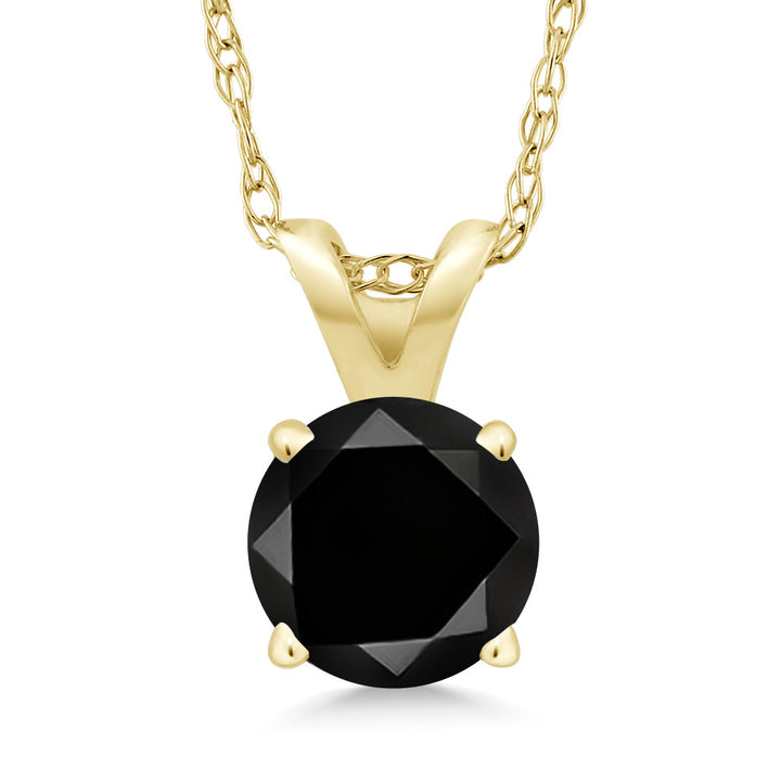 Black Diamond - April_14K Yellow Gold