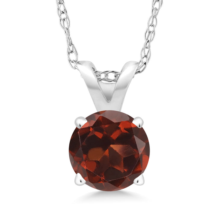 Garnet - January_14K White Gold