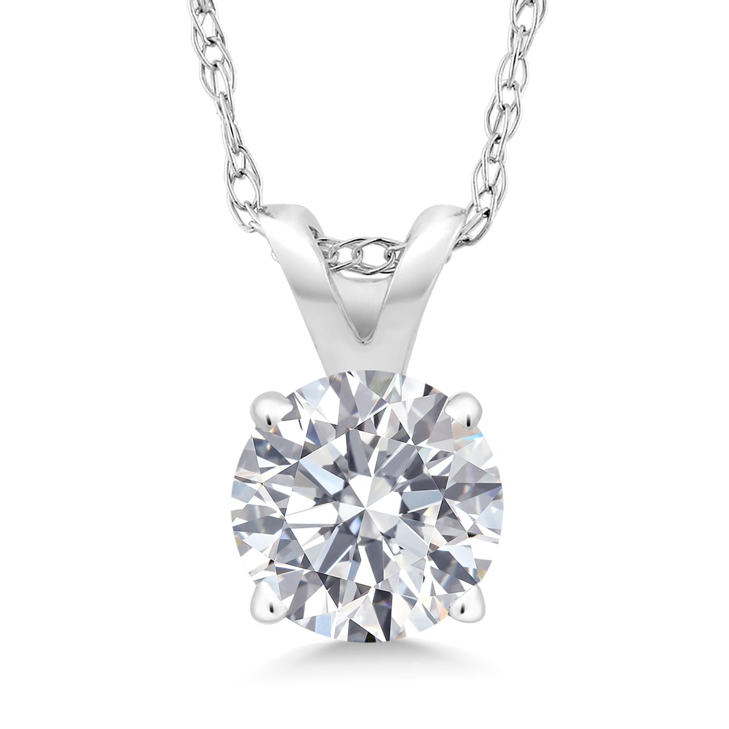 White Lab Grown Diamond - April_14K White Gold