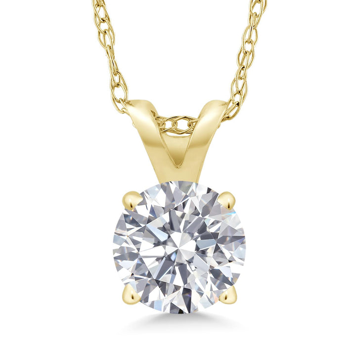 White Lab Grown Diamond - April_14K Yellow Gold