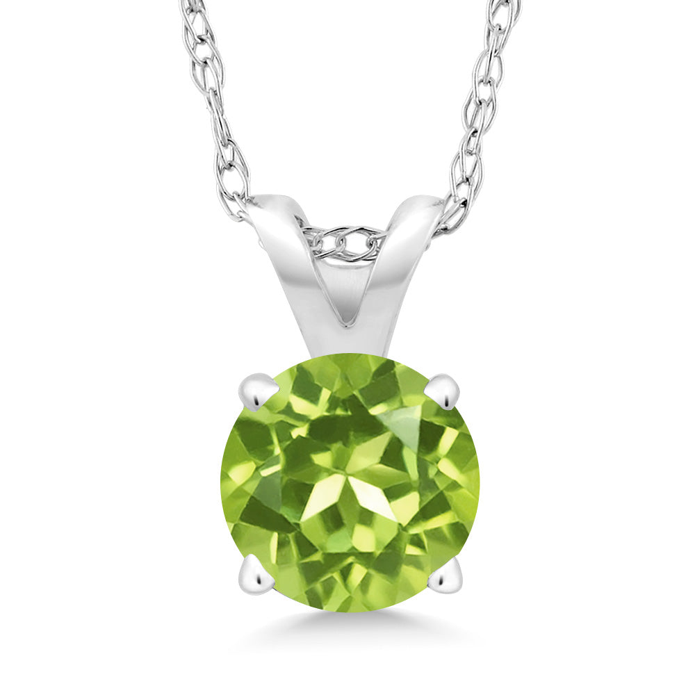 Peridot - August_14K White Gold