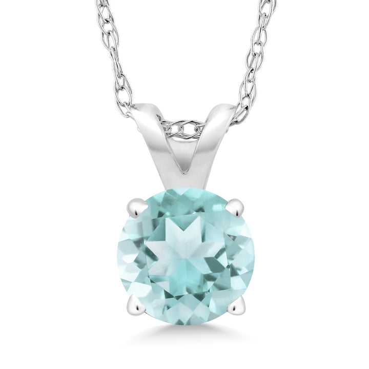 Sky Blue Topaz - November_14K White Gold