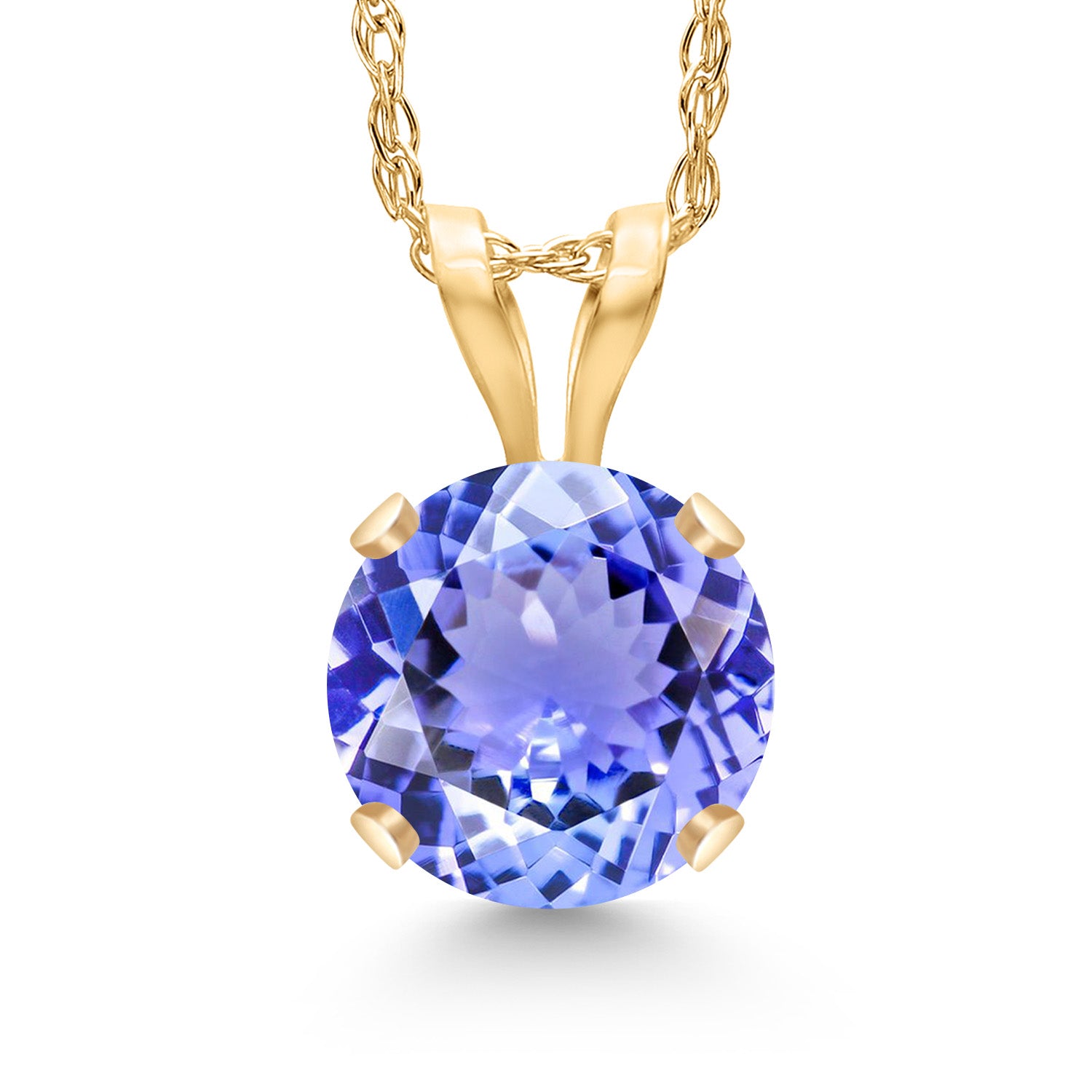 Tanzanite - December_14K Yellow Gold_Pendant in 14K Yellow Gold