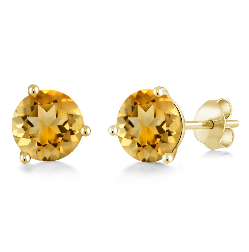 Citrine - November_14K Yellow Gold_Earrings in 14K Yellow Gold