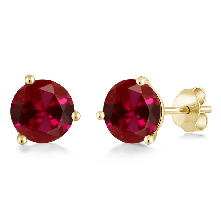 Created Ruby - July_14K Yellow Gold