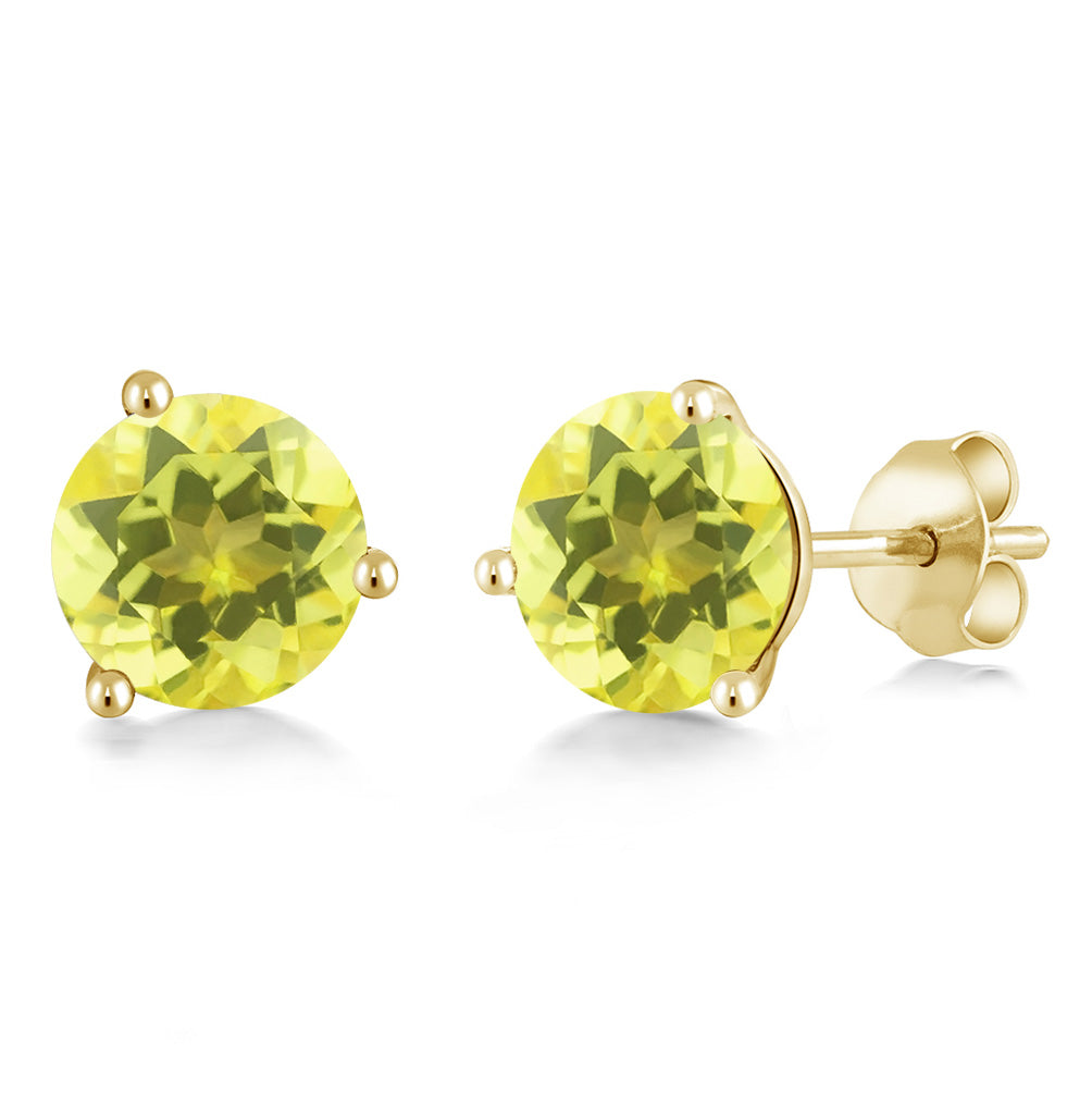 Canary Mystic Topaz_14K Yellow Gold_Earrings in 14K Yellow Gold