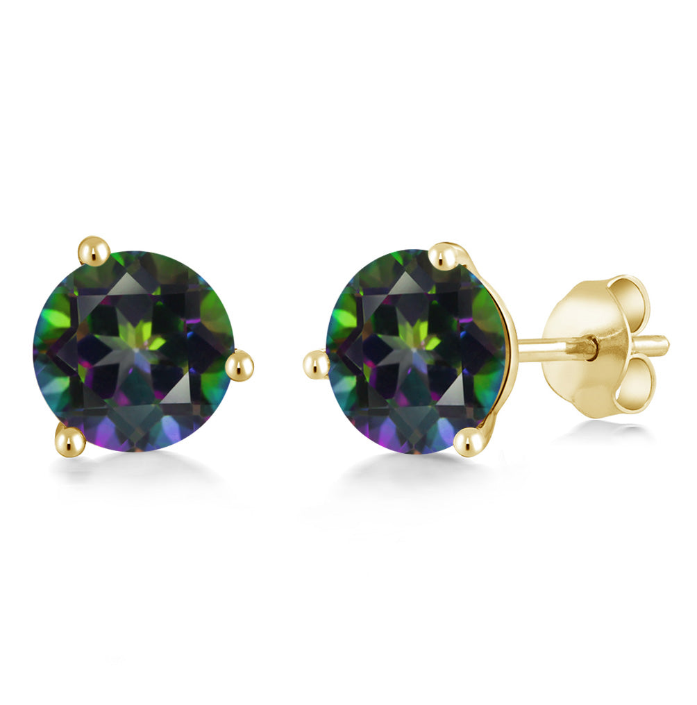Green Mystic Topaz_14K Yellow Gold_Earrings in 14K Yellow Gold