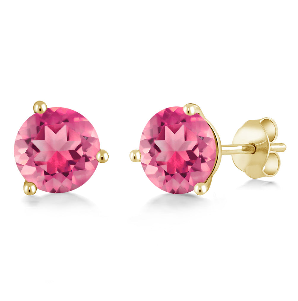 Pink Mystic Topaz_14K Yellow Gold_Earrings in 14K Yellow Gold