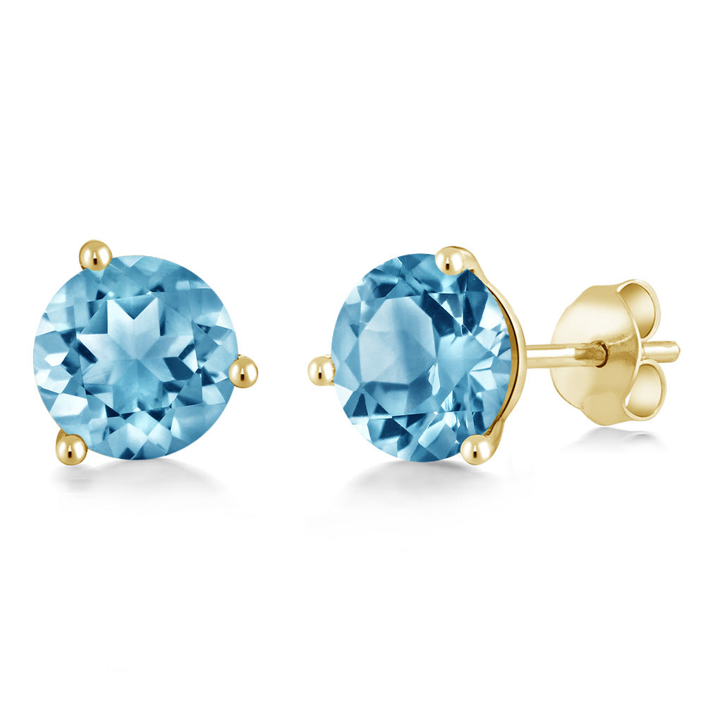 Swiss Blue Topaz - November_14K Yellow Gold