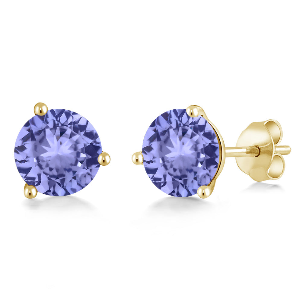Tanzanite - December_14K Yellow Gold_Earrings in 14K Yellow Gold