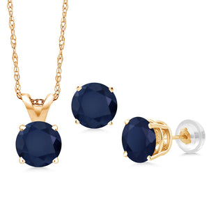Pendant Earrings Set in 14K White Gold