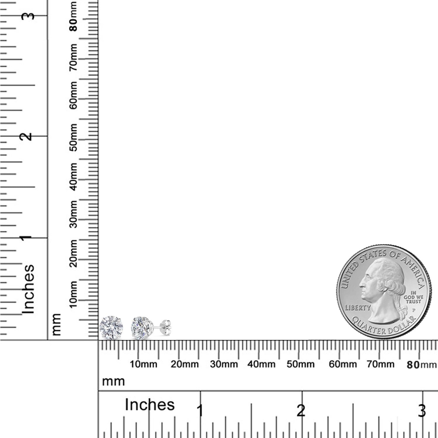 Earrings in 18K White Gold