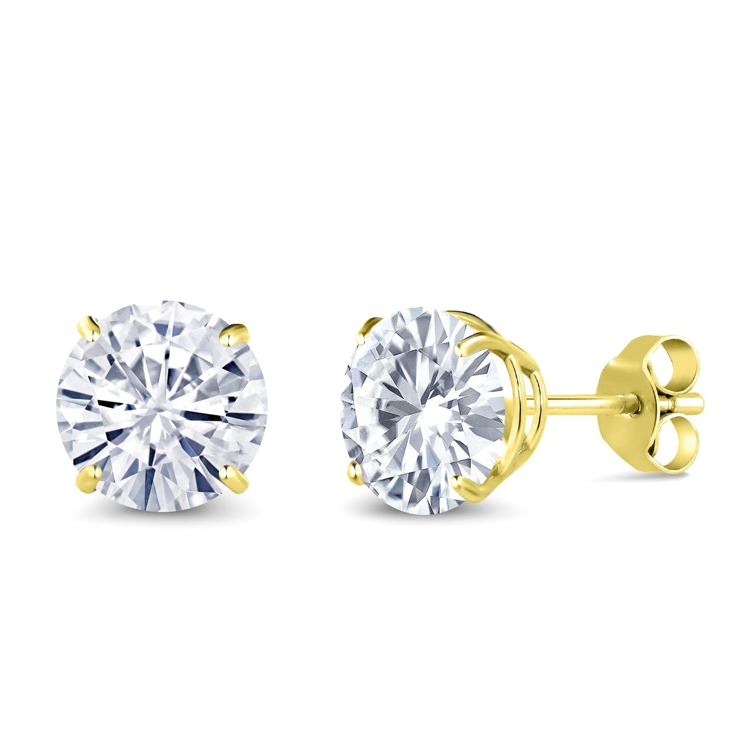 Charles & Colvard Moissanite - April_14K Yellow Gold