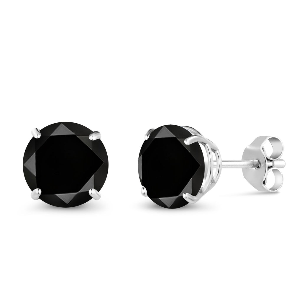 Black Diamond - April_14K White Gold_Earrings in 14K White Gold