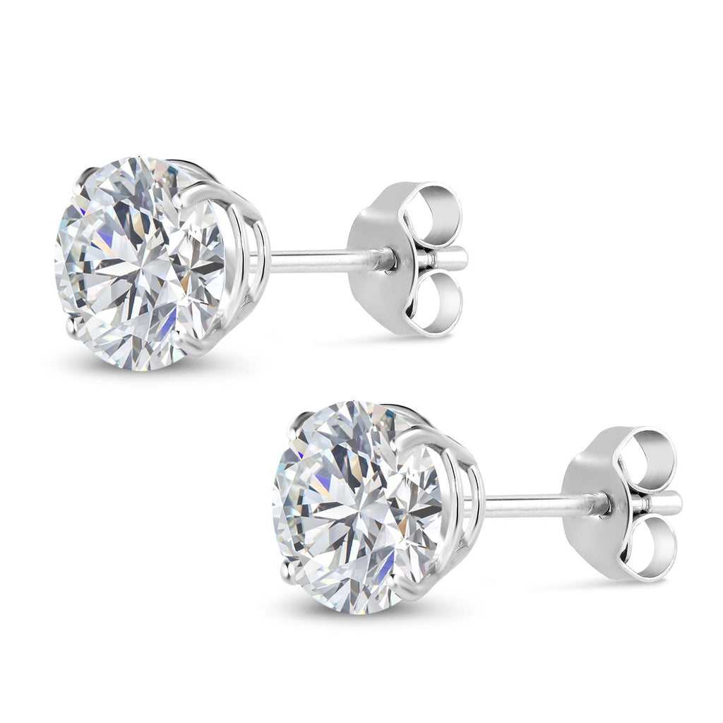 Earrings in 14K White Gold