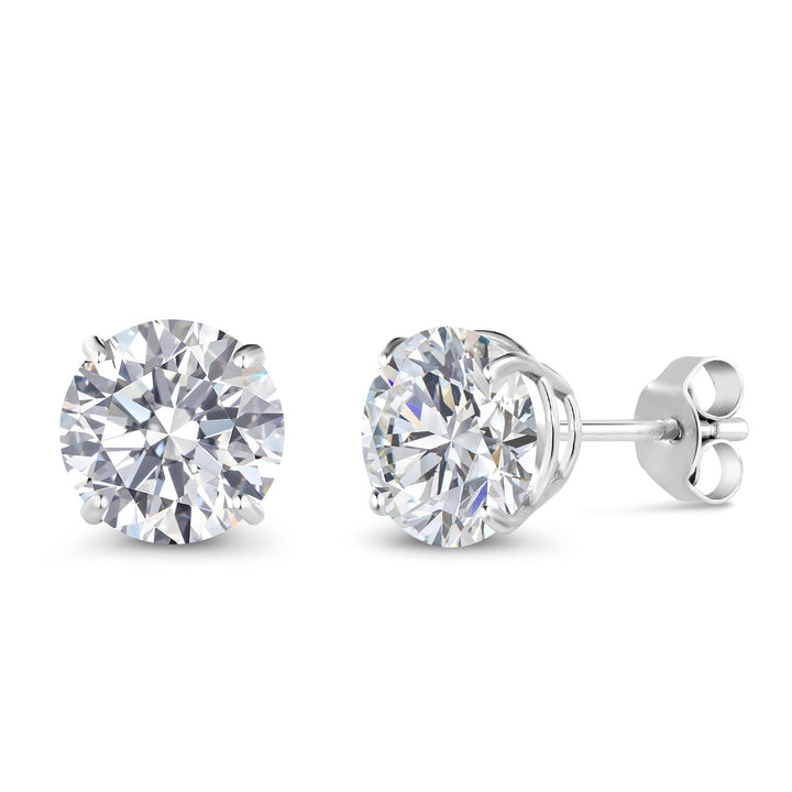 White Lab Grown Diamond - April_14K White Gold_Earrings in 14K White Gold