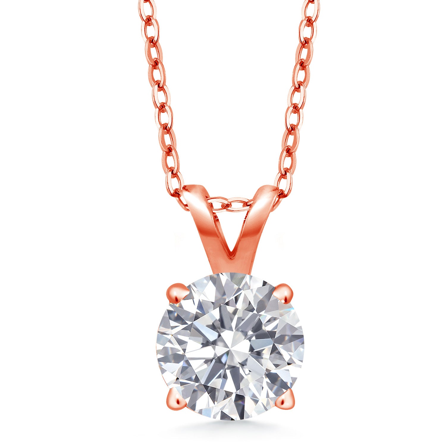 Pendant in 925 Rose Gold Plated Silver