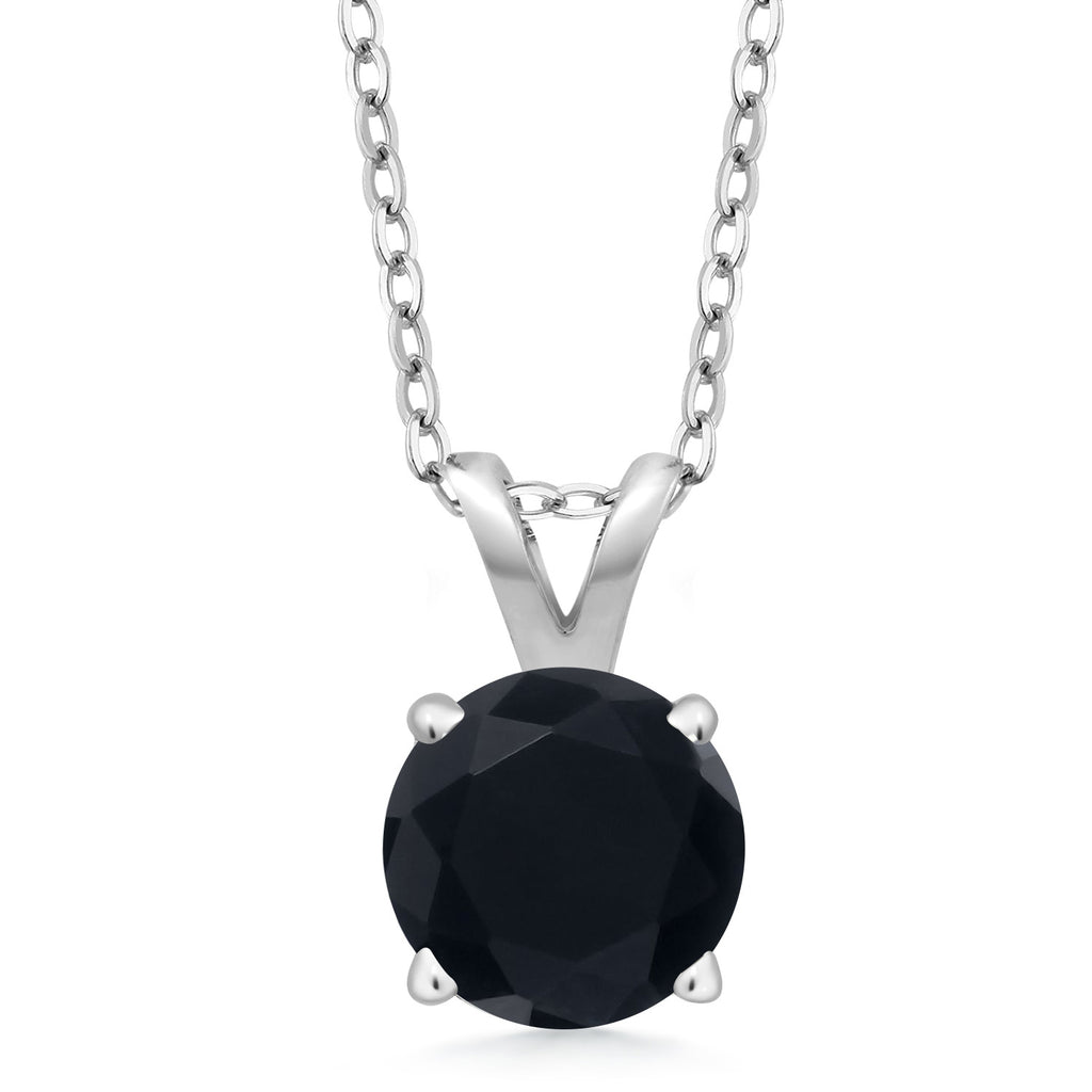 Onyx - December_Pendant in 925 Sterling Silver