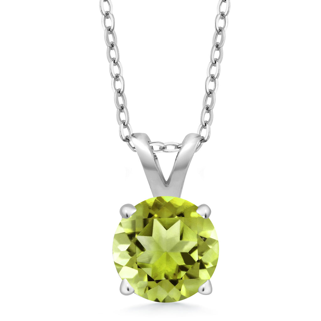 Peridot - August_Pendant in 925 Sterling Silver