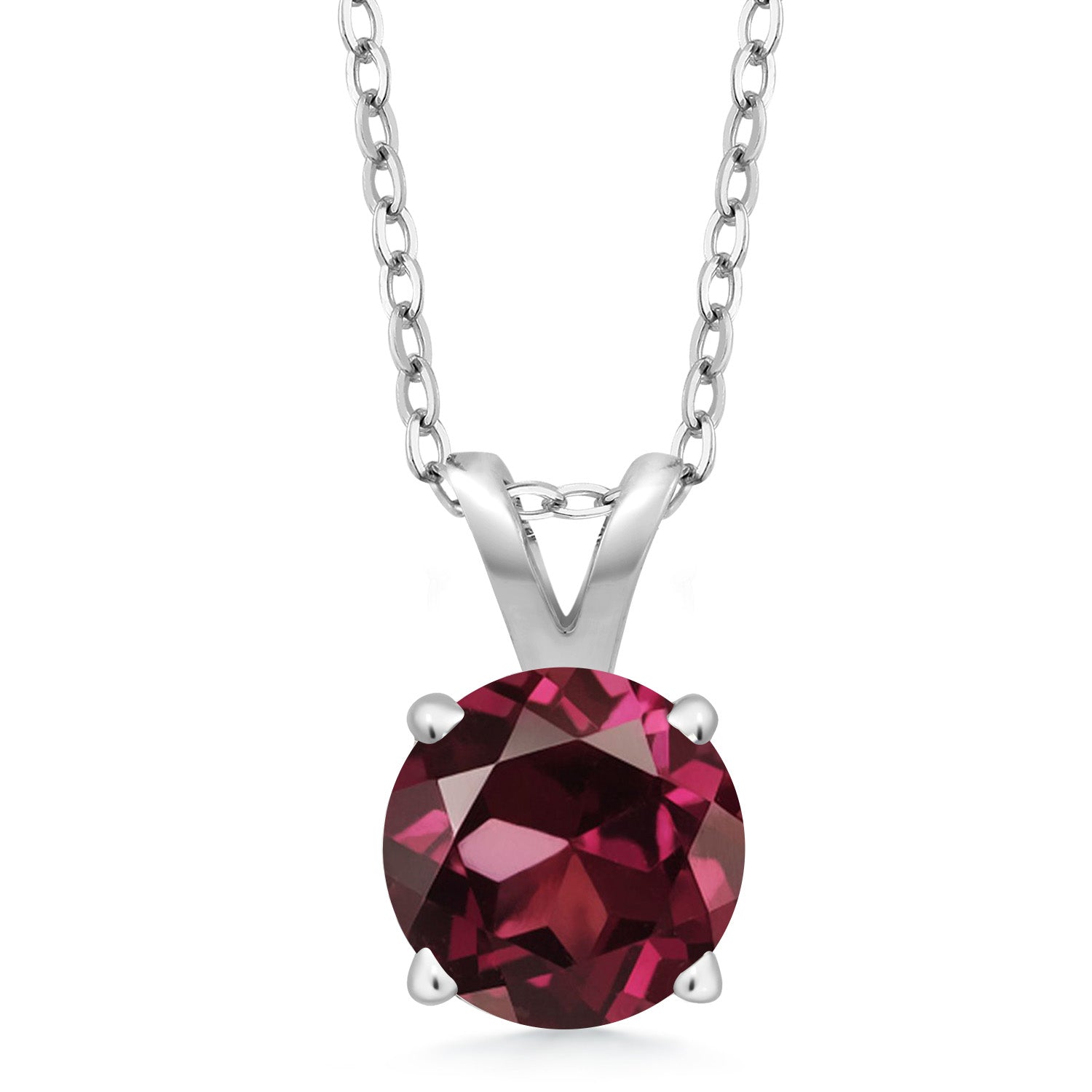 Rhodolite Garnet_Pendant in 925 Sterling Silver