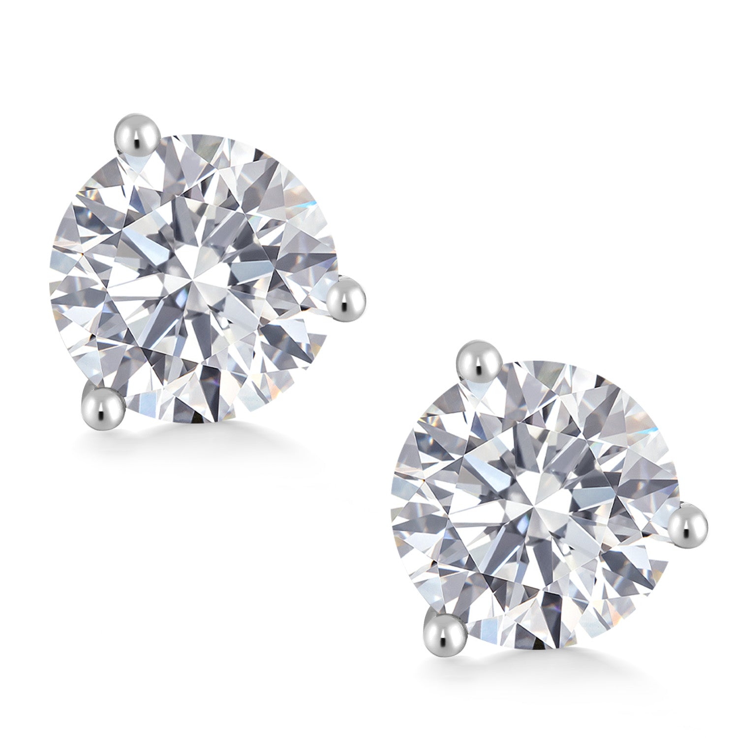 Earrings in 18K White Gold