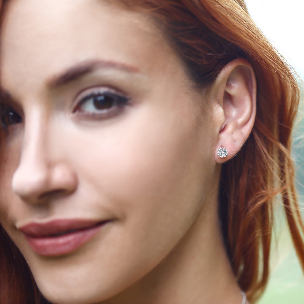 Earrings in 18K White Gold