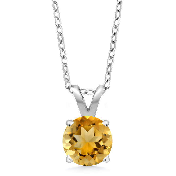 Citrine - November_Pendant in 925 Sterling Silver