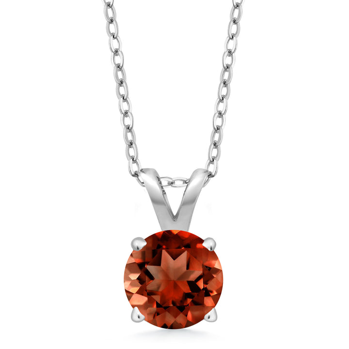 Garnet - January_Pendant in 925 Sterling Silver