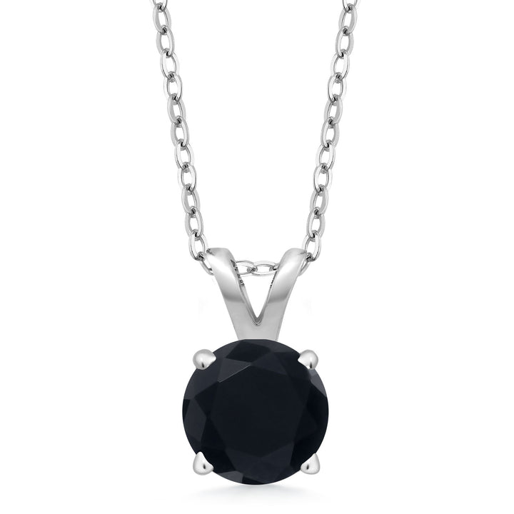 Onyx - December_Pendant in 925 Sterling Silver