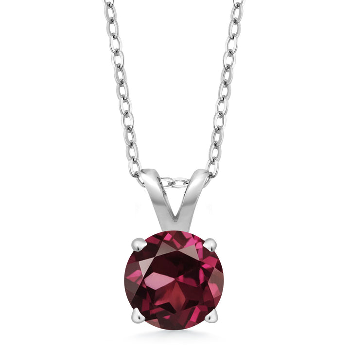 Rhodolite Garnet_Pendant in 925 Sterling Silver