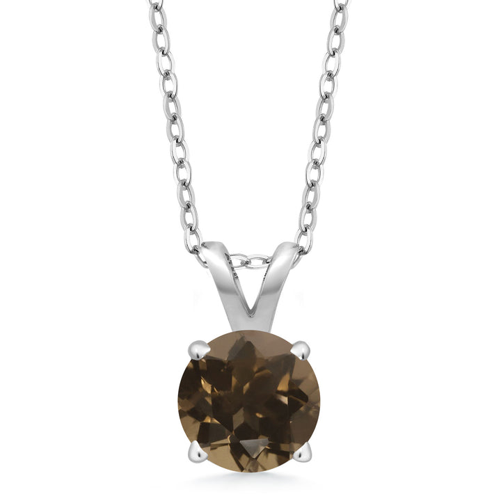 Smoky Quartz_Pendant in 925 Sterling Silver