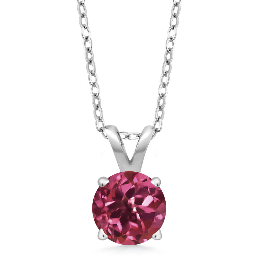 Pink Tourmaline - October_Pendant in 925 Sterling Silver