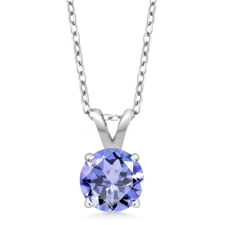 Blue Tanzanite - December_Pendant in 925 Sterling Silver
