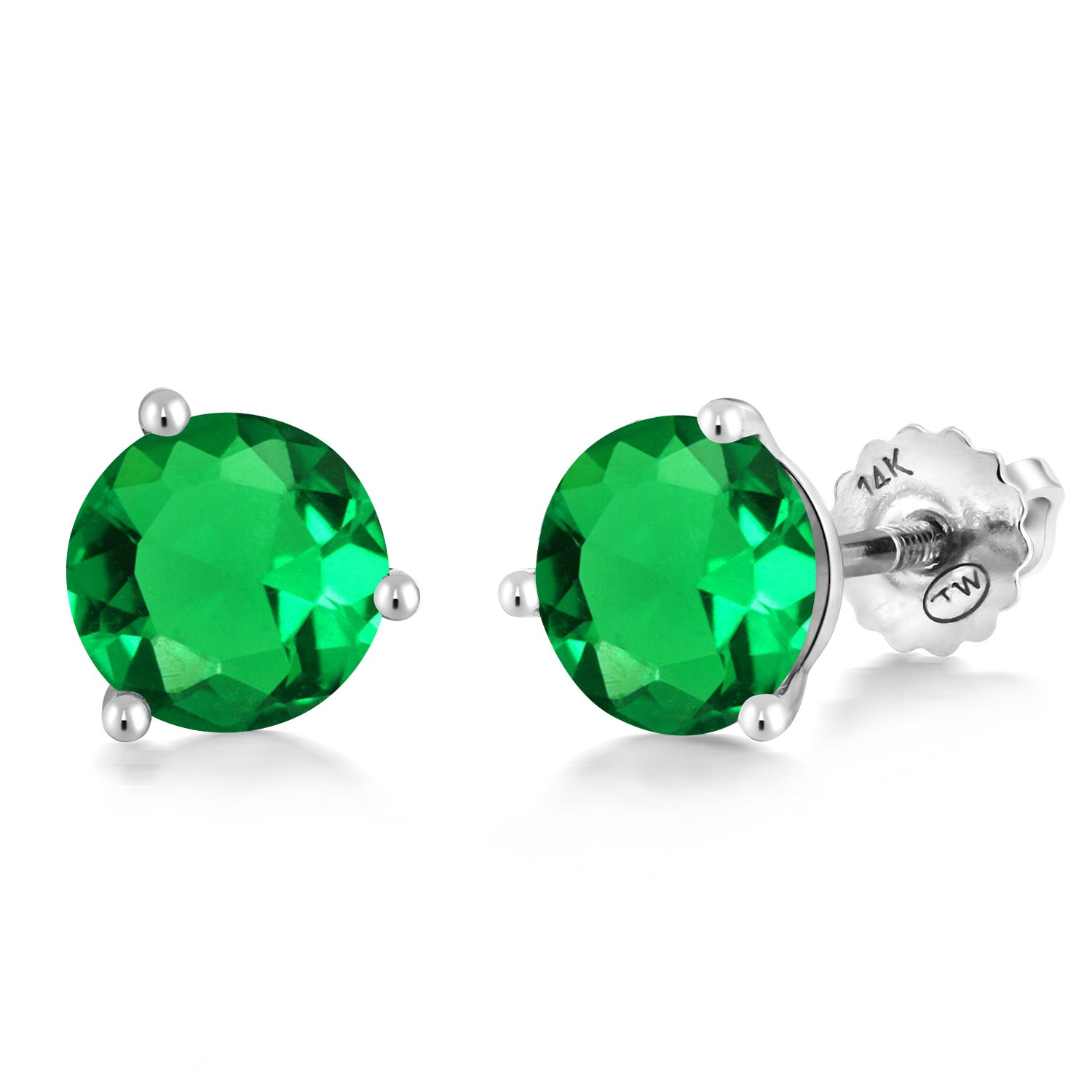 Earrings in 14K White Gold